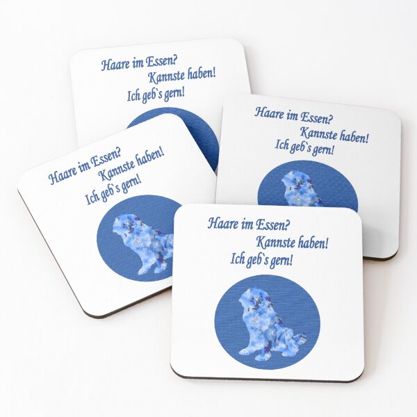 Item preview, Newfoundland dog eating blue hair designed and sold by Moonyflower.
