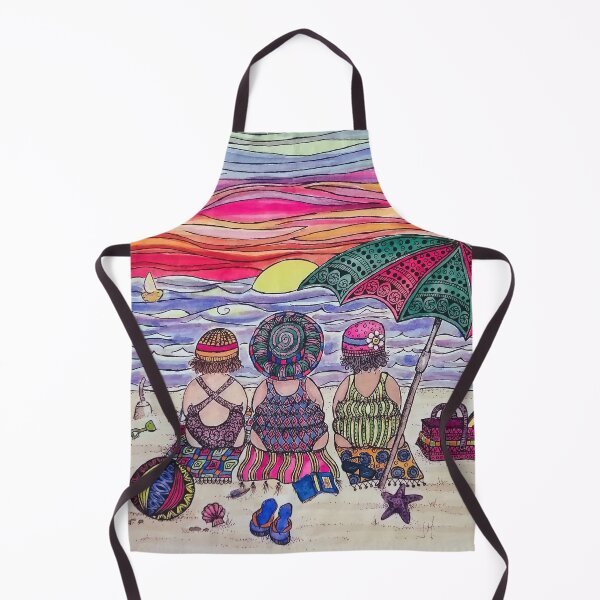 Item preview, The Beach Babes enjoying the Sunset designed and sold by Jacqueline Huizenga.