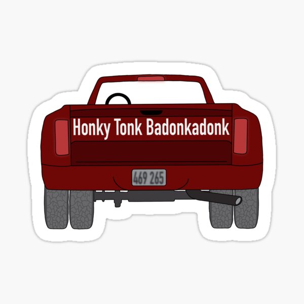 Honky Tonk Truck Sticker