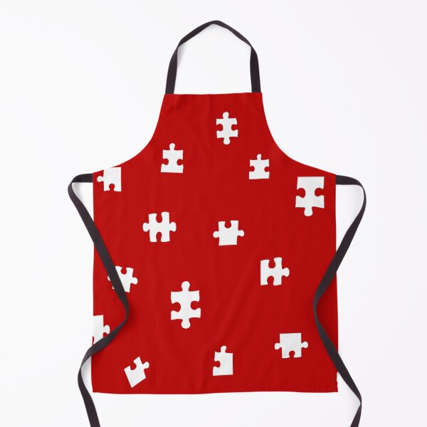 Item preview, Puzzle Pieces Pattern (Red and White) designed and sold by the-krisney-way.
