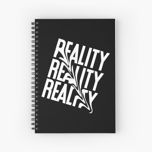 Reality Distorted Typography Spiral Notebook