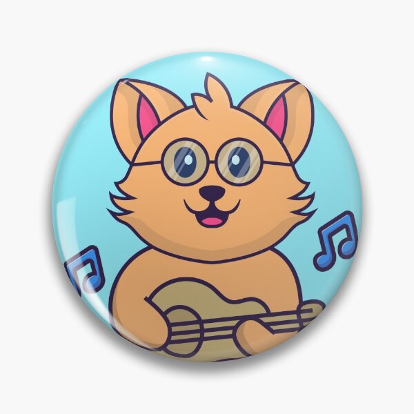 Item preview, Cat Playing Acoustic Guitar Cool Musician Guitarist designed and sold by Hakim Pod.