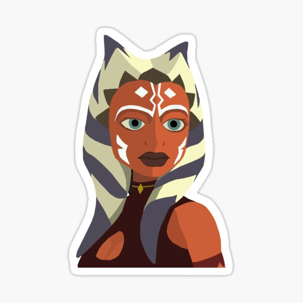 Ahsoka Tano vector art Sticker