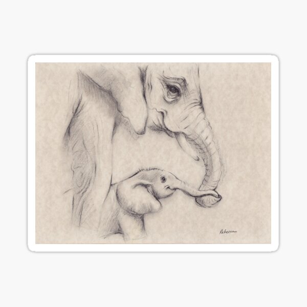 Baby Cartoon Elephant - Art Ōkami - Drawings & Illustration, Animals,  Birds, & Fish, Elephants - ArtPal