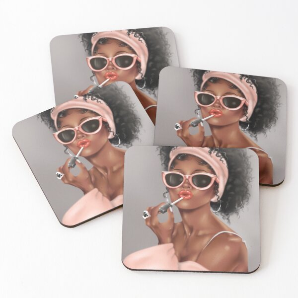 Item preview, Black Glam Girl Bathroom Aart designed and sold by sociallynina.