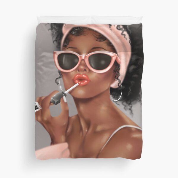 Item preview, Black Glam Girl Bathroom Aart designed and sold by sociallynina.