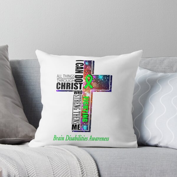 Item preview, I Can Do All Things Through Christ Brain Disabilities Awareness designed and sold by Brad-FI.
