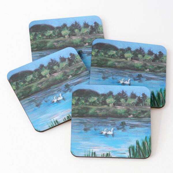 Item preview, Swans on a lake designed and sold by Jennifer Hill.