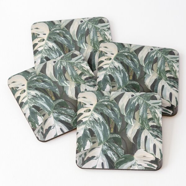 Item preview, Variegated Monstera Albo Borsigiana Leaves designed and sold by IMPHives.
