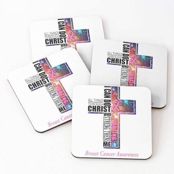Item preview, I Can Do All Things Through Christ Breast Cancer Awareness designed and sold by Brad-FI.