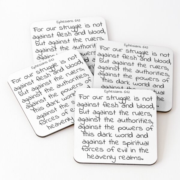 Item preview, Bible verse: Ephesians 6:12 designed and sold by john-3-16.