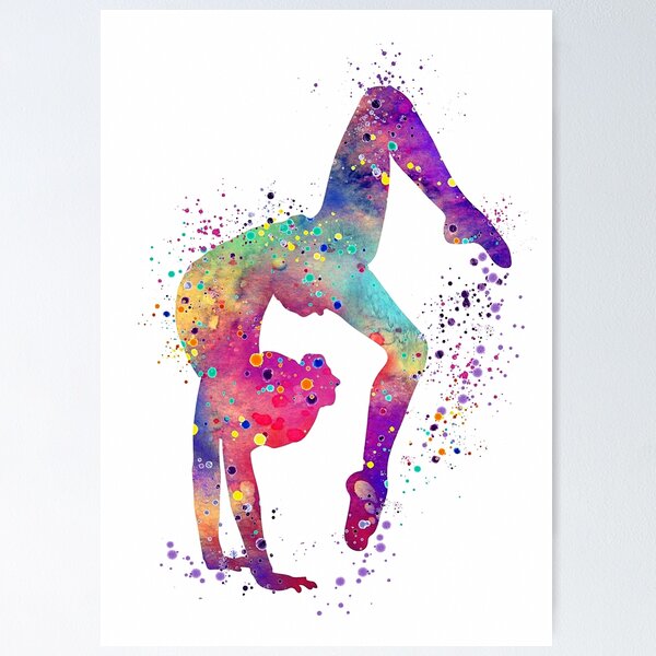 Personalized Gymnastics Poster & Canvas, Gymnast Eat Lift Sleep