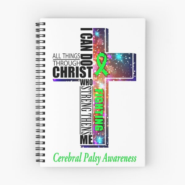 Item preview, I Can Do All Things Through Christ Cerebral Palsy Awareness designed and sold by Brad-FI.