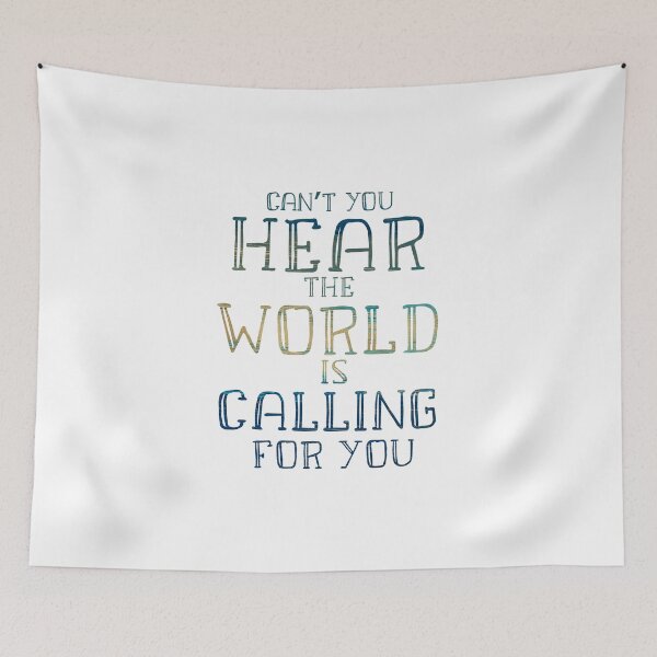 Item preview, Trolls-Inspired "The World Is Calling" designed and sold by mulberrydragon.