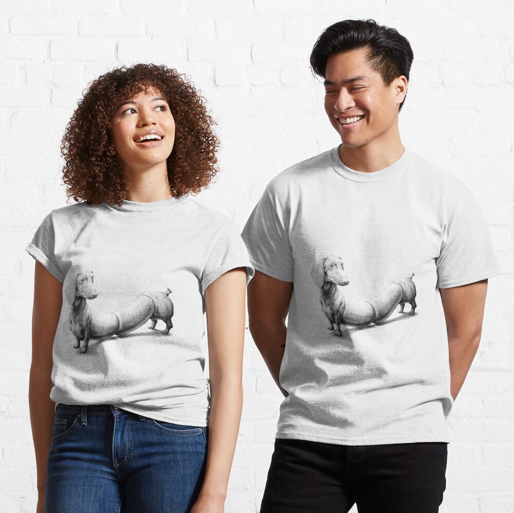 brakeburn sausage dog t shirt