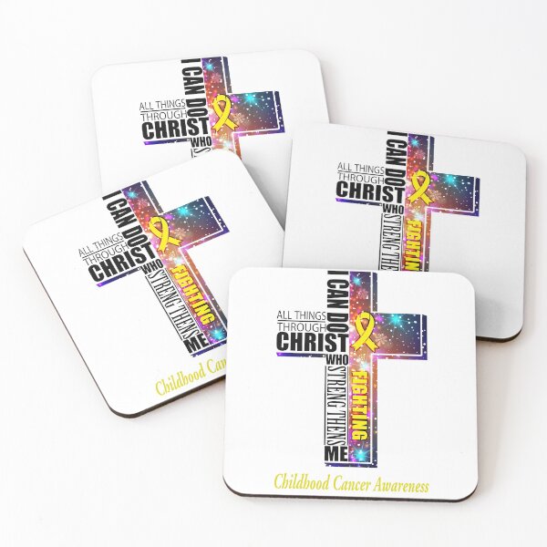 Item preview, I Can Do All Things Through Christ Childhood Cancer Awareness designed and sold by Brad-FI.