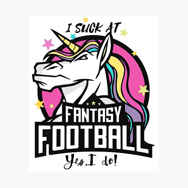 Unicorn Fantasy Football Funny Photographic Print