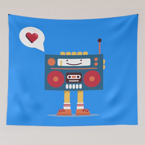 Item preview, Happy Boombox Loves You designed and sold by thegoodwordsco.
