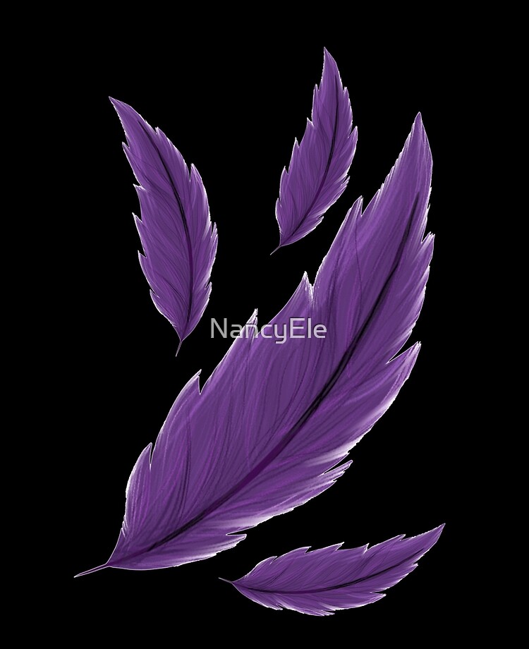 Stranded purple feathers of an exotic bird iPad Case & Skin for Sale by  NancyEle