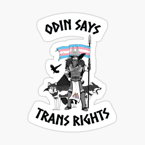 Odin Says Trans Rights Sticker