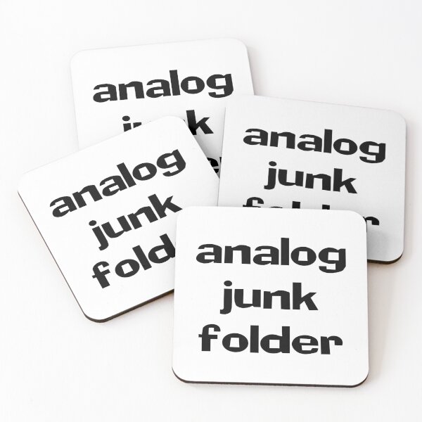Item preview, Analog Junk Folder (white) Funny Quotes designed and sold by MondaysChild.