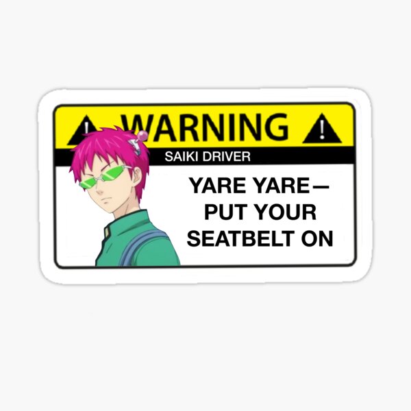 Anime warning stickers, Otaku stickers, anime fan labels. anime car safety  stickers, anime aesthetic