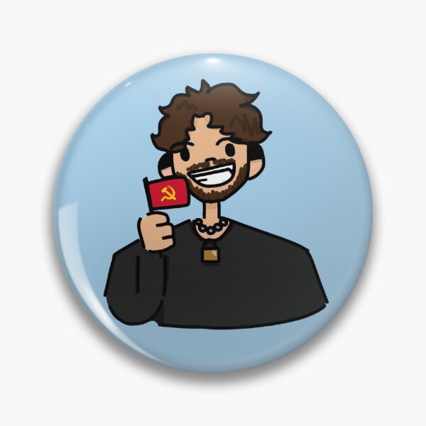 Item preview, Hasan Piker Hasanabi Communism Flag Sticker designed and sold by tylerwunch.
