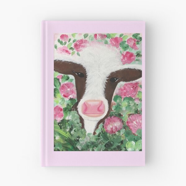 Item preview, Cow with pink flowers  designed and sold by DellaBees.