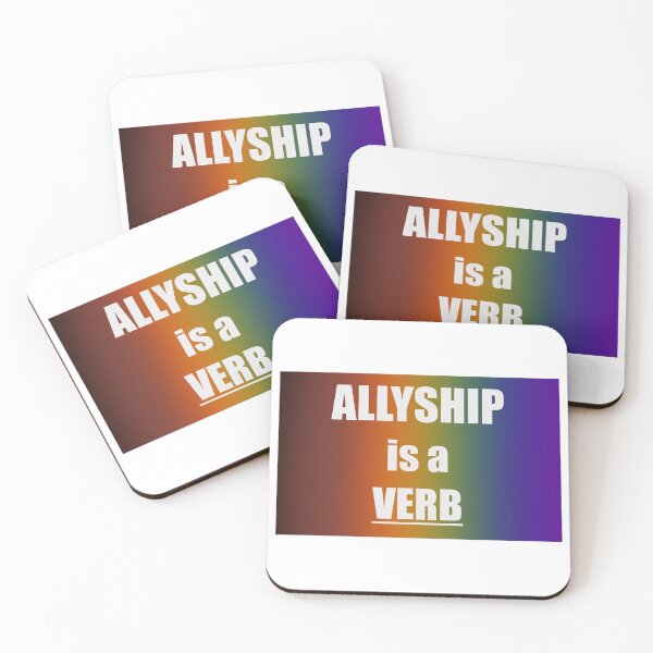 Item preview, ALLYSHIP IS A VERB  designed and sold by natoriousssss.