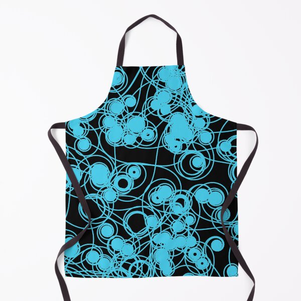 Item preview, Spiral chaotic design - cyan and black designed and sold by rahilvalani.