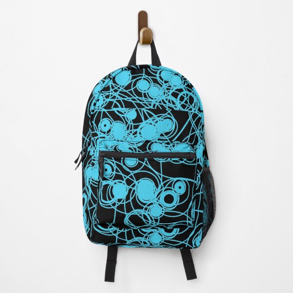 Item preview, Spiral chaotic design - cyan and black designed and sold by rahilvalani.