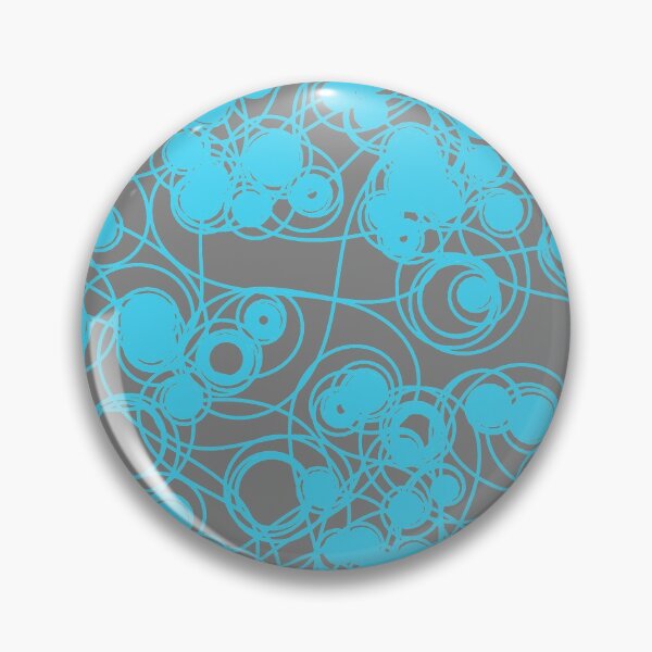 Item preview, Spiral chaotic design - cyan and grey designed and sold by rahilvalani.