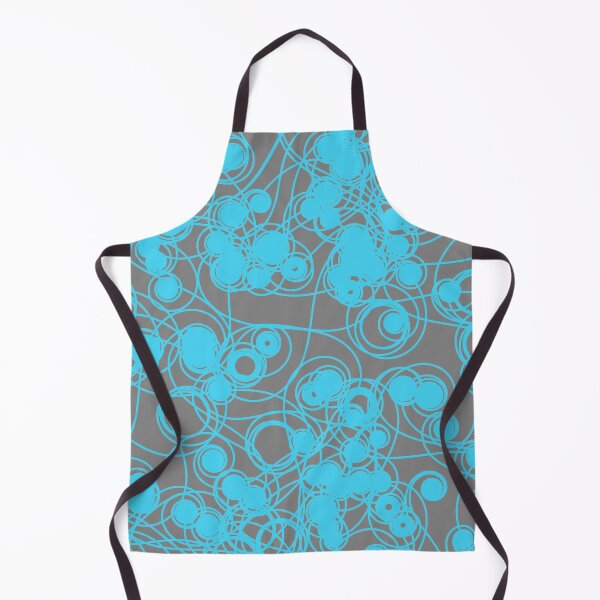Item preview, Spiral chaotic design - cyan and grey designed and sold by rahilvalani.