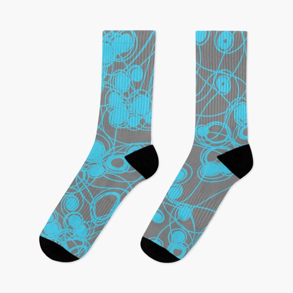 Item preview, Spiral chaotic design - cyan and grey designed and sold by rahilvalani.