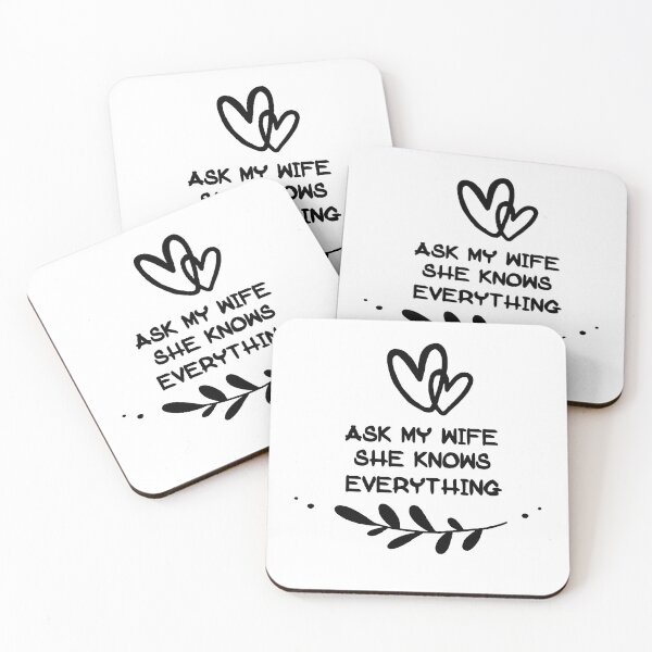 Item preview, Ask My Wife She Knows Everything designed and sold by Simo200.
