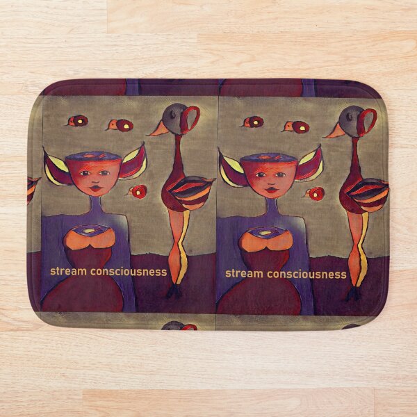 Stream Consciousness Bath Mat