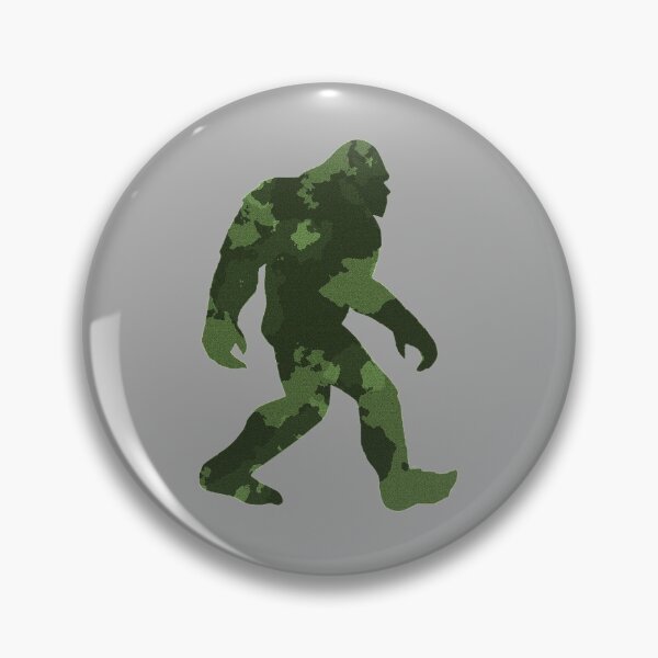 Item preview, Vintage Bigfoot Hunting Retro Grassman Camo designed and sold by GreenTurtleTeez.