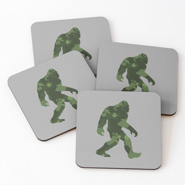 Item preview, Vintage Bigfoot Hunting Retro Grassman Camo designed and sold by GreenTurtleTeez.