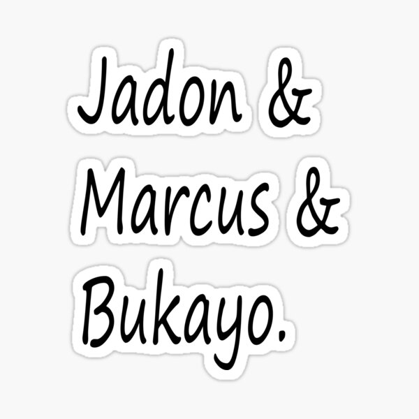 Artikel-Vorschau von Jadon & Marcus & Bukayo Essential Sticker, designt und verkauft von seriesxanime.