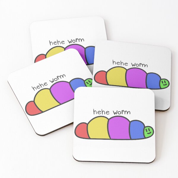 Item preview, Hehe Worm designed and sold by JustSomeWorms.