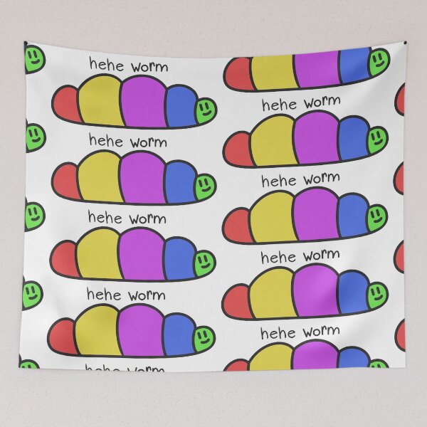 Item preview, Hehe Worm designed and sold by JustSomeWorms.