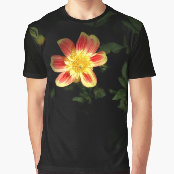 Dahlia with Bee Graphic T-Shirt