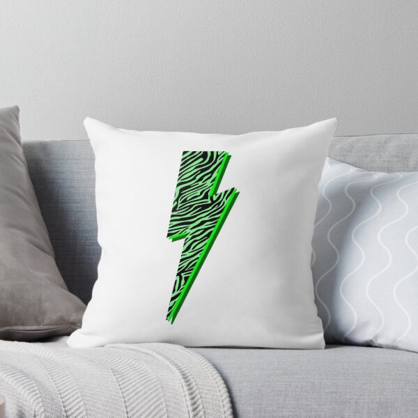 Item preview, Green Zebra Lightning Bolt designed and sold by mtayzart.