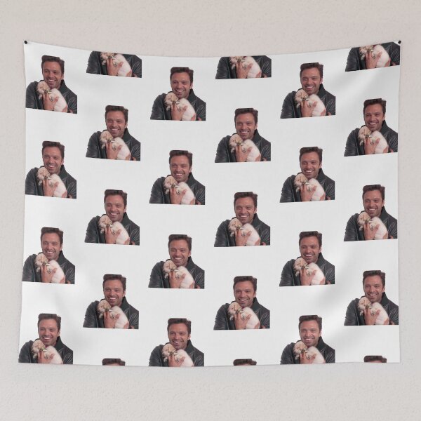 Item preview, Sebastian Stan with a puppy designed and sold by DinoMars.