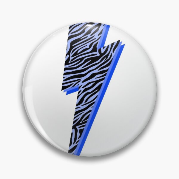 Item preview, Blue Zebra Lightning Bolt  designed and sold by mtayzart.