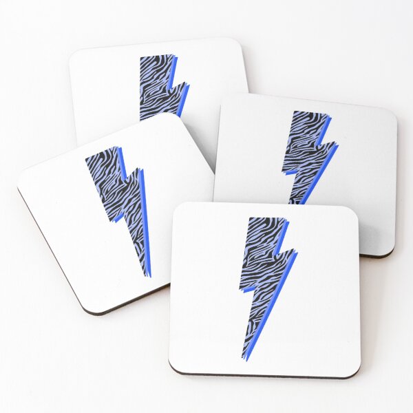 Item preview, Blue Zebra Lightning Bolt  designed and sold by mtayzart.