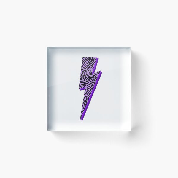 Item preview, Purple Zebra Lightning Bolt designed and sold by mtayzart.