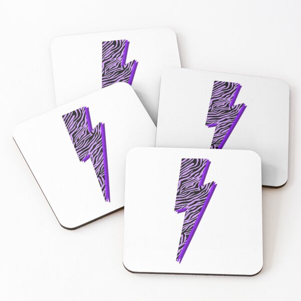 Item preview, Purple Zebra Lightning Bolt designed and sold by mtayzart.