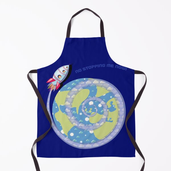 Item preview, No Stopping Me Now! Rocket and World Design, faint blue writing on dark blue designed and sold by Susan Marie Williams.
