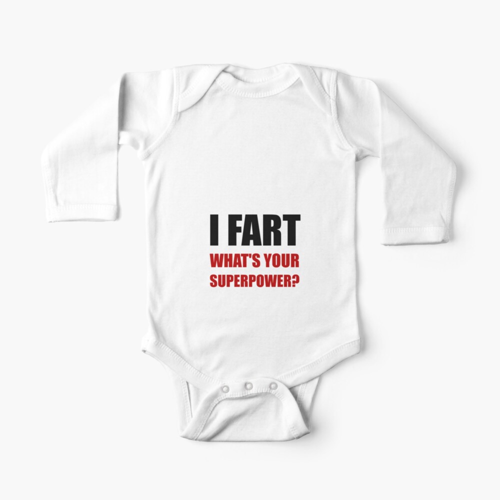 Fart Super Power Baby One Piece By Thebeststore Redbubble